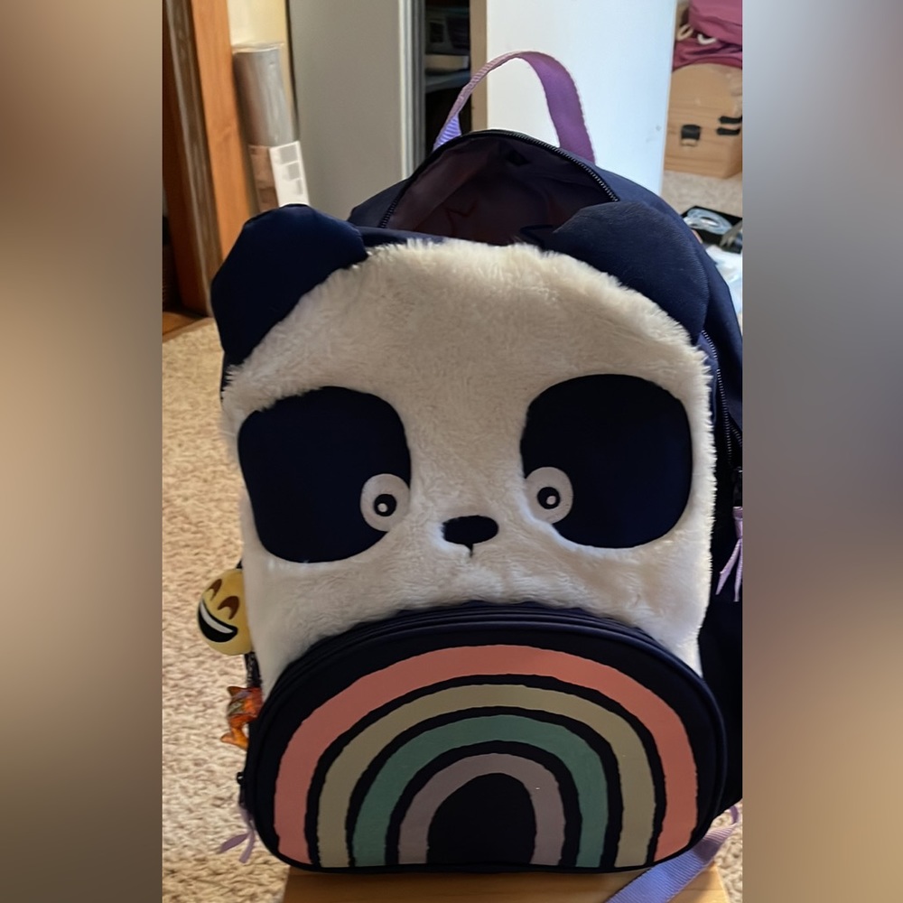 Backpack with adorable panda bear, in excellent shape.